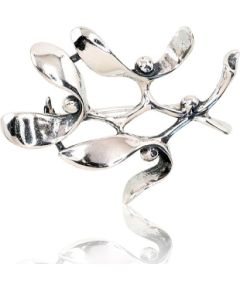 Sudraba piespraude #2920146(POx-Bk), Sudrabs 925°, oksids (pārklājums), 3.1 gr. Sudraba piespraude