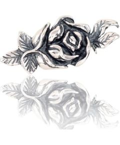 Sudraba piespraude #2920124(POx-Bk), Sudrabs 925°, oksids (pārklājums), 5.6 gr. Sudraba piespraude