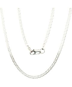 Sudraba ķēdīte Rombs 2 mm, dimantu apstrādājums #2400079, Sudrabs 925°, garums: 55 cm, 4.2 gr. Viriešiem