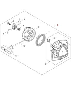 Starter recoil asy PB-5810T, Echo  Резервные акции