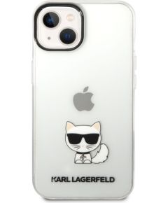 Karl Lagerfeld Choupette Logo Case Aizsargapvalks priekš iPhone 14 Plus / caurspīdīgs Neoriģinālie Maciņi