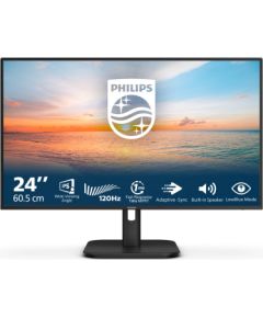 Philips 24E1N1200A/00 23.8 " IPS 16:9 120 Hz 4 ms 1920 x 1080 pixels 300 cd/m² HDMI ports quantity 1 Black Monitori