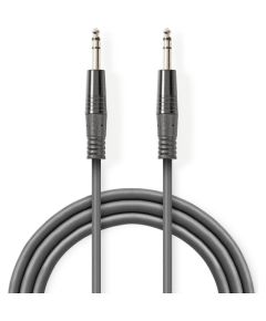 Kabelis Nedis 6.35mm - 6.35mm 1.5m Stereo Проводa
