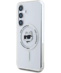Karl Lagerfeld IML Choupette Head MagSafe Aizsargapvalks priekš Samsung Galaxy S25 / caurspīdīgs Neoriģinālie Maciņi