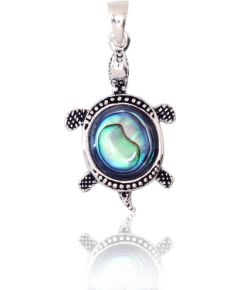 Sudraba kulons #2301339(POx-Bk)_PL-G, Sudrabs 925°, oksids (pārklājums), Perlamutrs, 2.5 gr. Sieviešu