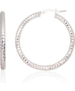 Sudraba auskari-riņķīši #2203724, Sudrabs 925°, 5.8 gr. Auskari-riņķīši