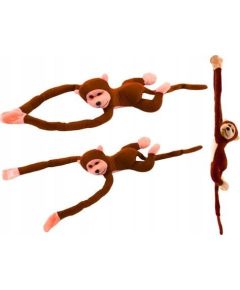 LeanToys Maskotka Pluszowa Małpka z Dźwiękiem Ciemno Brązowa 60 cm Mīkstās rotaļlietas