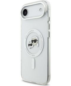Karl Lagerfeld IML K&CH Heads Metal Frame MagSafe Case Aizsargapvalks priekš iPhone Air / caurspīdīgs Neoriģinālie Maciņi
