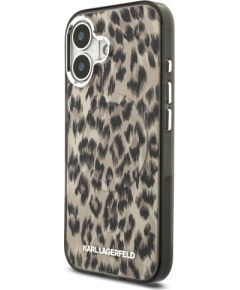 Karl Lagerfeld IML Leopard MagSafe Case Aizsargapvalks priekš iPhone 17 / brūns Neoriģinālie Maciņi