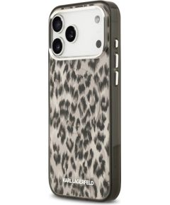 Karl Lagerfeld IML Leopard MagSafe Aizsargapvalks priekš iPhone 17 Pro Max / brūns Neoriģinālie Maciņi