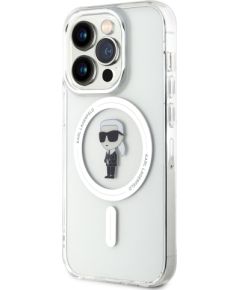 Karl Lagerfeld IML Ikonik MagSafe Case Aizsargapvalks priekš iPhone 15 Pro / caurspīdīgs Neoriģinālie Maciņi