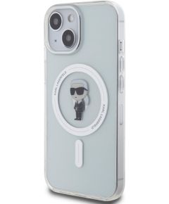Karl Lagerfeld IML Ikonik MagSafe Case Aizsargapvalks priekš iPhone 15 / caurspīdīgs Neoriģinālie Maciņi
