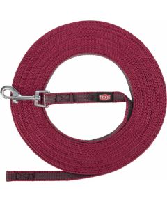 Trixie Smycz treningowa, dla psa, taśma, gumowa, bordowy, S–M: 5 m/15 mm Citas preces