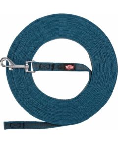 Trixie Smycz treningowa, dla psa, taśma gumowa, petrolowy, S–M: 10 m/15 mm Citas preces