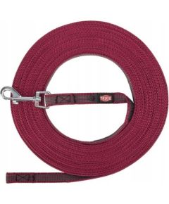 Trixie Smycz treningowa, dla psa, taśma, gumowa, bordowy, S–M: 15 m/15 mm Citas preces