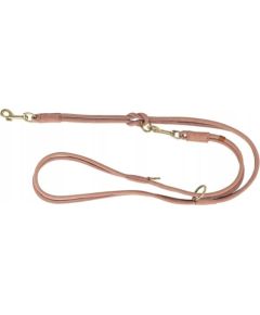 Trixie Pure, smycz regulowana, dla psa, skórzana, różowa, S: 2 m/10 mm, okrągła Citas preces