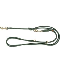 Trixie regulowana smycz dla psa skórzana szałwiowa, S: 2 m/10 mm, okrągła Citas preces