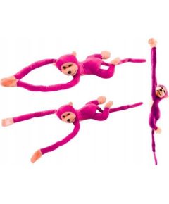 LeanToys Maskotka Pluszowa Małpka z Dźwiękiem Ciemno Różowa 60 cm Мягкие игрушки