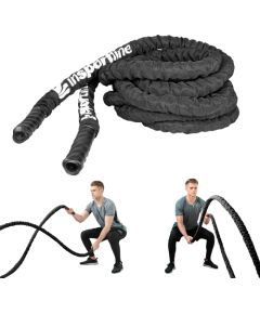 Stropa ar neilona aizsargu inSPORTline Waverope 15m 38mm 13kg Fitnesa preces