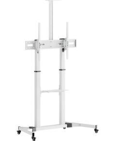 Sbox FS-3610 Floor Ultra-Large LED TV Stand 60-100" 100kg White TV un monitoru stiprinājumi, kronšteini