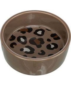 Trixie Miska ceramiczna Leo dla kota w panterkę 0,3l 12cm MIX WZRORÓW Bļodas un dzirdinātāji