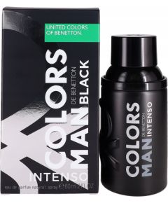 Benetton Colors Man Black Intenso, Eau De Parfum, Dla mężczyzn, 60 ml Vīriešu Smaržas