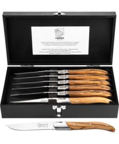 Steika nažu komplekts Forged Luxury Line Olivewood Naži