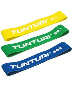 Tunturi Textile Resistance Band komplekts, 3 gab Pretestības gumijas