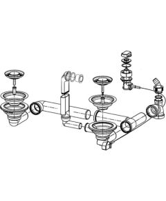 Franke Maris WK Set Urban 651 atkritumu komplekts ar savienojuma tiltiņu Jaunumi Sadz. tehnika
