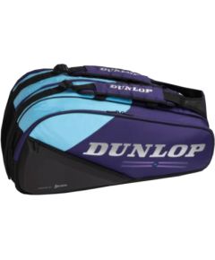 Tennis Bag DUNLOP FX-PERFORMANCE 12 violet/black/cyan Teniss