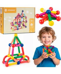 Magnētiskais konstruktors 100 daļas Springos KG0051 Jaunumi, Bērnu preces