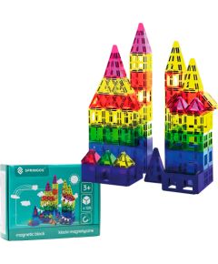 Magnētiskais konstruktors 120 daļas Springos KG0049 Jaunumi, Bērnu preces