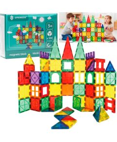 Magnētiskā konstruktoru spēle 100 daļas Springos KG0048 Jaunumi, Bērnu preces