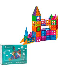 Magnētiskais konstruktors 60 daļas Springos KG0047 Jaunumi, Bērnu preces