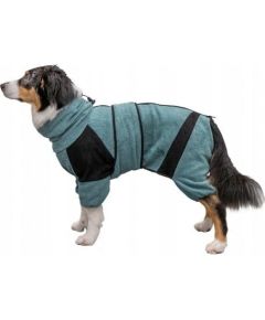Trixie Szlafrok dla psa, frotte fabric, petrol, S: 38 cm, with Velcro Citas preces