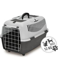 Zolux PETMAX Transporter NOMADE 3 METAL Szary 60x40x38 Suņu un kaķu transport somas