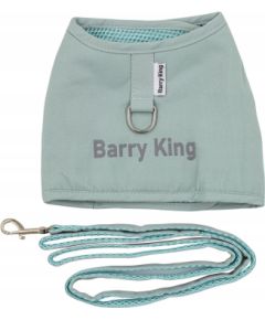 Zestaw, szelki+smycz, dla psa, niebieski, płótno nylonowe, rozmiar L Citas preces