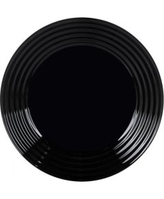 HARENA BLACK PUSDIENU ŠĶĪVIS 25CM, Luminarc Šķīvji