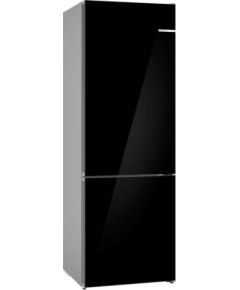Bosch Serie 6 KGN49LBCF fridge-freezer Freestanding 440 L C Black Крупная бытовая техника