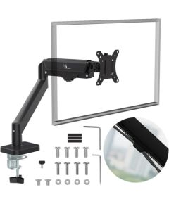 Maclean monitor mount, gas spring, 17"-32", 2-10kg, black, MC-133 TV un monitoru stiprinājumi, kronšteini