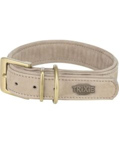 Trixie Pure, obroża, dla psa, skórzana, jasnoszary, M: 36–43 cm/30 mm Citas preces