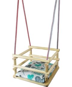 Galdrew koka šūpoles ar spilventiņu 05521 Jaunumi - Datori