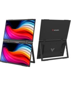 Monitors Verbatim Dual Portable Monitor 15.6 FHD Monitori