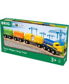 BRIO freight train with three wagons 63398200 Jaunumi, Bērnu preces