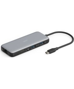 Digitus USB-C docking station, 8-port DA-70915 Ethernet LAN (RJ-45) ports 1 HDMI ports quantity 2 Dokstacijas portatīvajiem datoriem
