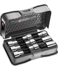 Skrūvgriežu uzgaļu komplekts Facom AMEX.3APB; 1/2''; 9 gab. Аксессуары для дрелей