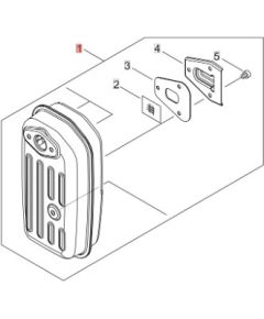 Muffler assy PB-5810T, Echo  Резервные акции