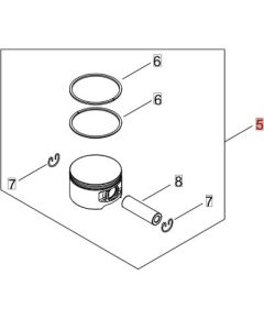 Virzuļa komplekts PB5810T, Echo Piederumi dārza tehnikai