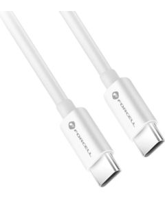 Forcell   Cable USB C to USB C Forcell F-Energy QC4.0 PD 5A 100W 3 m C339 white Data USB kabeļi