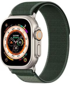 Dux Ducis   Sport Velcro Strap for Apple Watch 42/44/45/46/49MM Green Smart pūlksteņu aksesuāri
